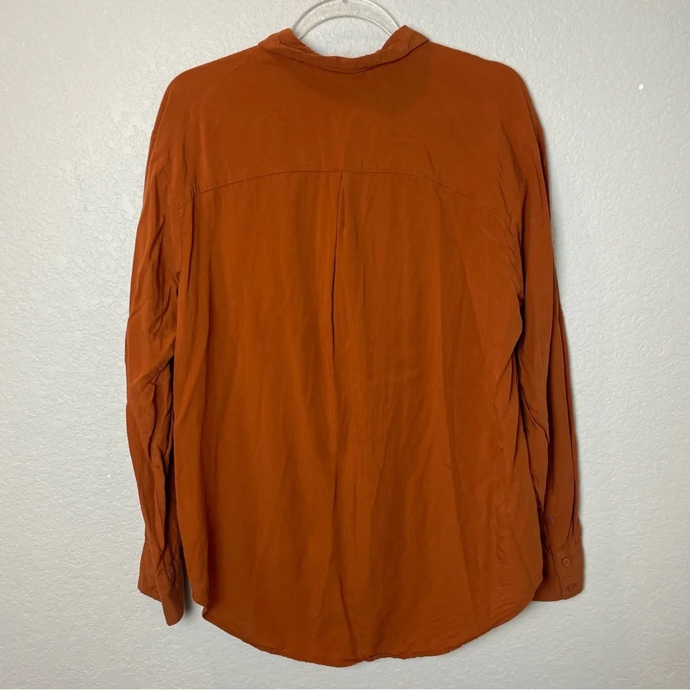 A New Day Women’s Terracotta Rust Button-Down Shirt Size XL - Picture 7 of 7
